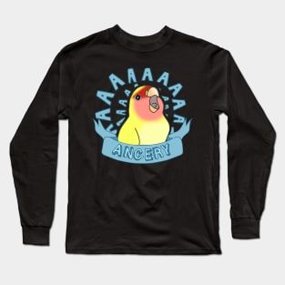 Angery yellow lovebird Long Sleeve T-Shirt